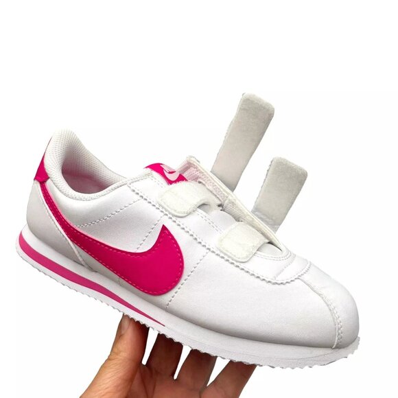Nike Flex Advance Infant/Toddler Shoes Size 10, Color: Pink  Nike Cortez Basic SL (PS) Youth Girls Slip-on Sneaker Size 2.5Y White Pink Shoes